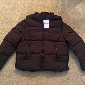 Women's Black Puffer Jacket